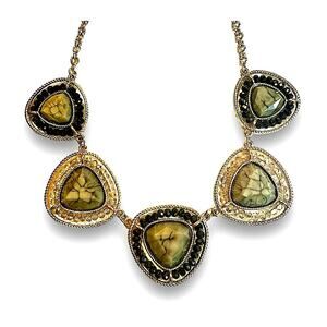 1950s VINTAGE JUDY LEE FAUX GEM 21” NECKLACE